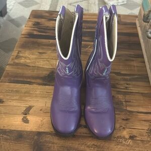 Old West Purple Kids Boots Size 12.5 D